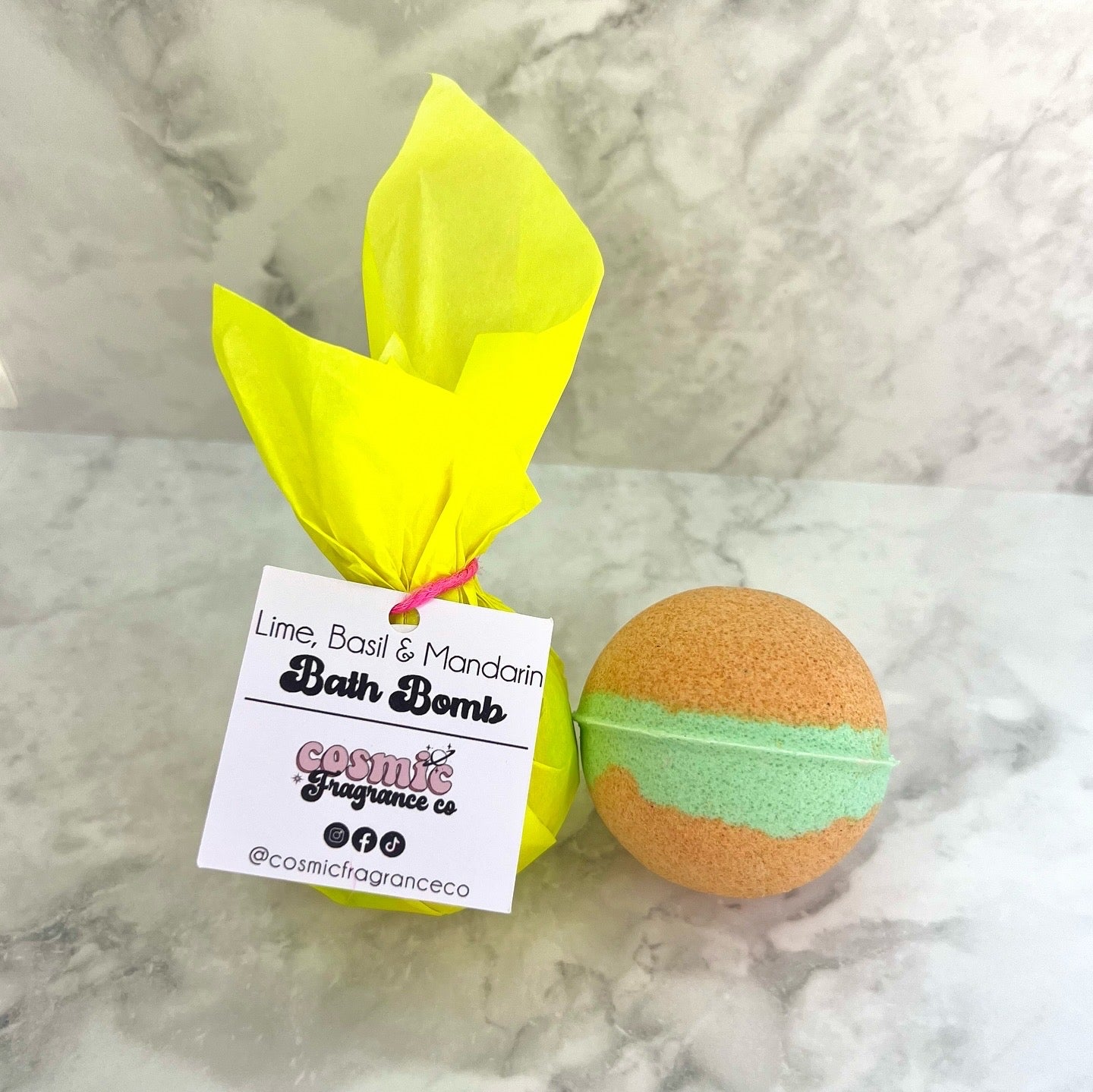 Lime, Basil & Mandarin Bath Bomb